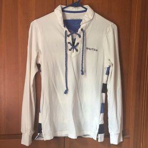 Nautica lightweight sailors’ collared sweatshirt